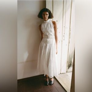 BRAND NEW WITH TAGS Zara Openwork Embroidered Dress